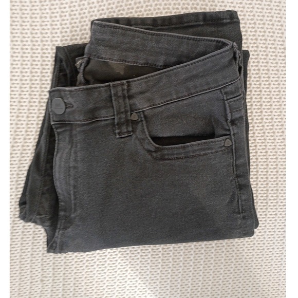 Kut From The Kloth Dark Wash Straight Leg Jeans Women Size 12 Stretch Denim - Picture 16 of 16